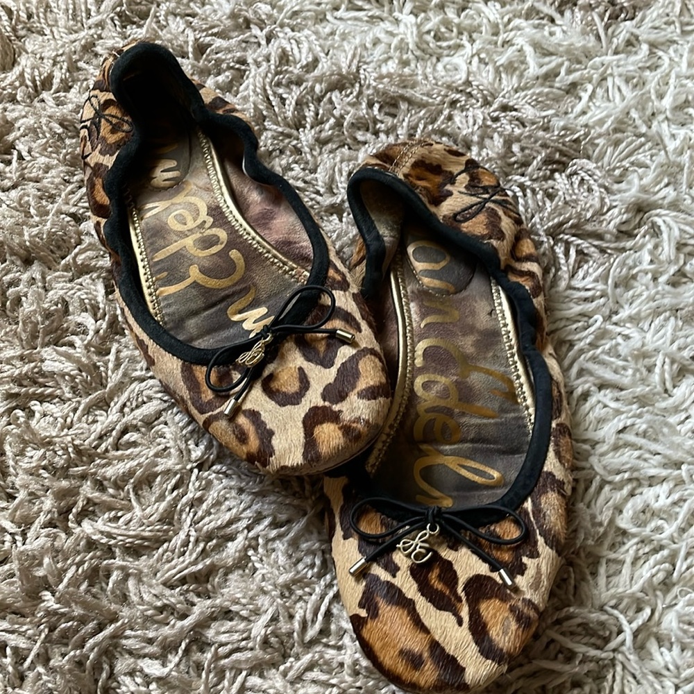 Sam Edelman leopard flats
